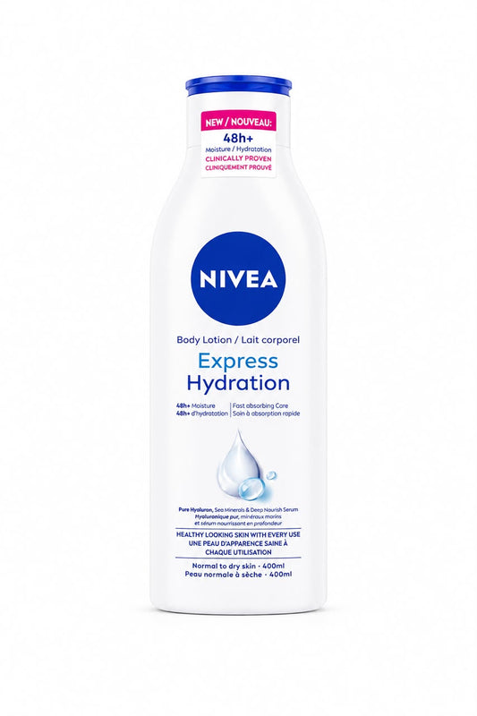 NIVEA – Loción Corporal Hidratante Express Hydration 48H+ 400 ml