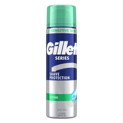 Gillette – Gel de Afeitar para Piel Sensible con Aloe Vera