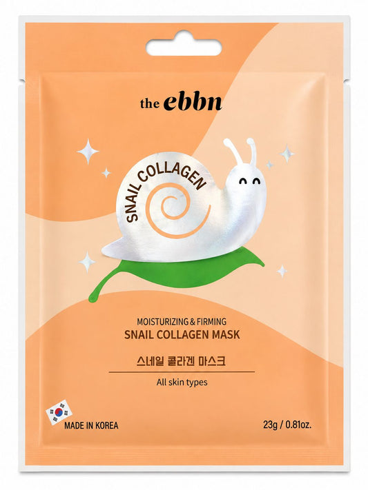 the ebbn Mascarilla Facial de Colágeno de Caracol – Mascarilla Hidratante y Reafirmante