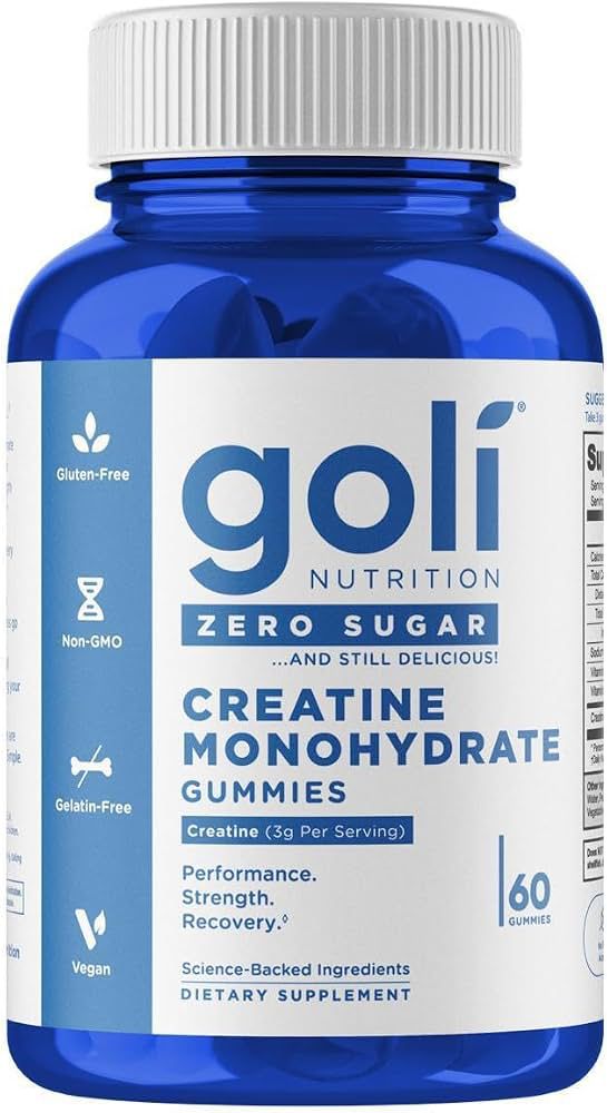 Goli Nutrition – Gomitas de Creatina Monohidratada Sin Azúcar 60 Gomitas