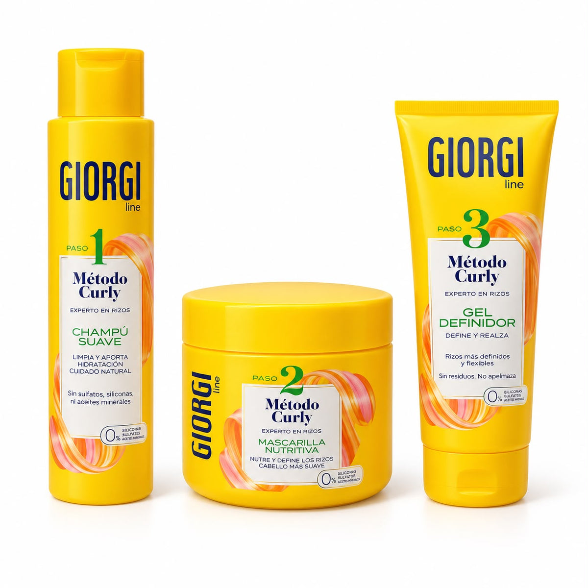 Giorgi Método Curly – Set de 3 Pasos para Rizos
