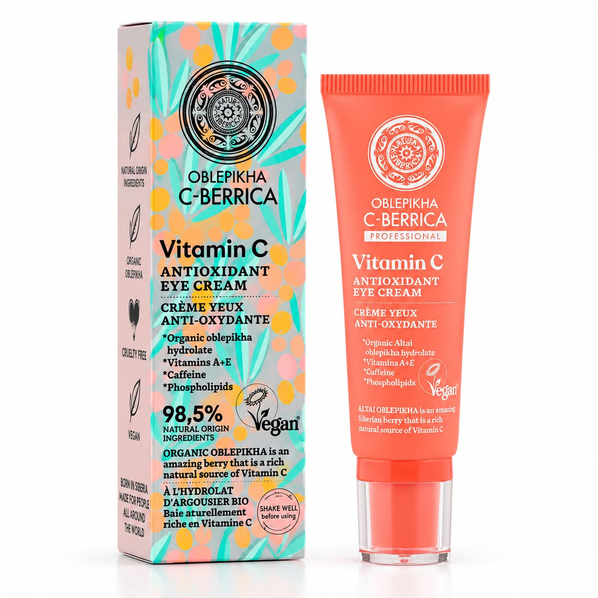 Natura Siberica Oblepikha C-Berrica Contorno de Ojos Antioxidante con Vitamina C 30 ml