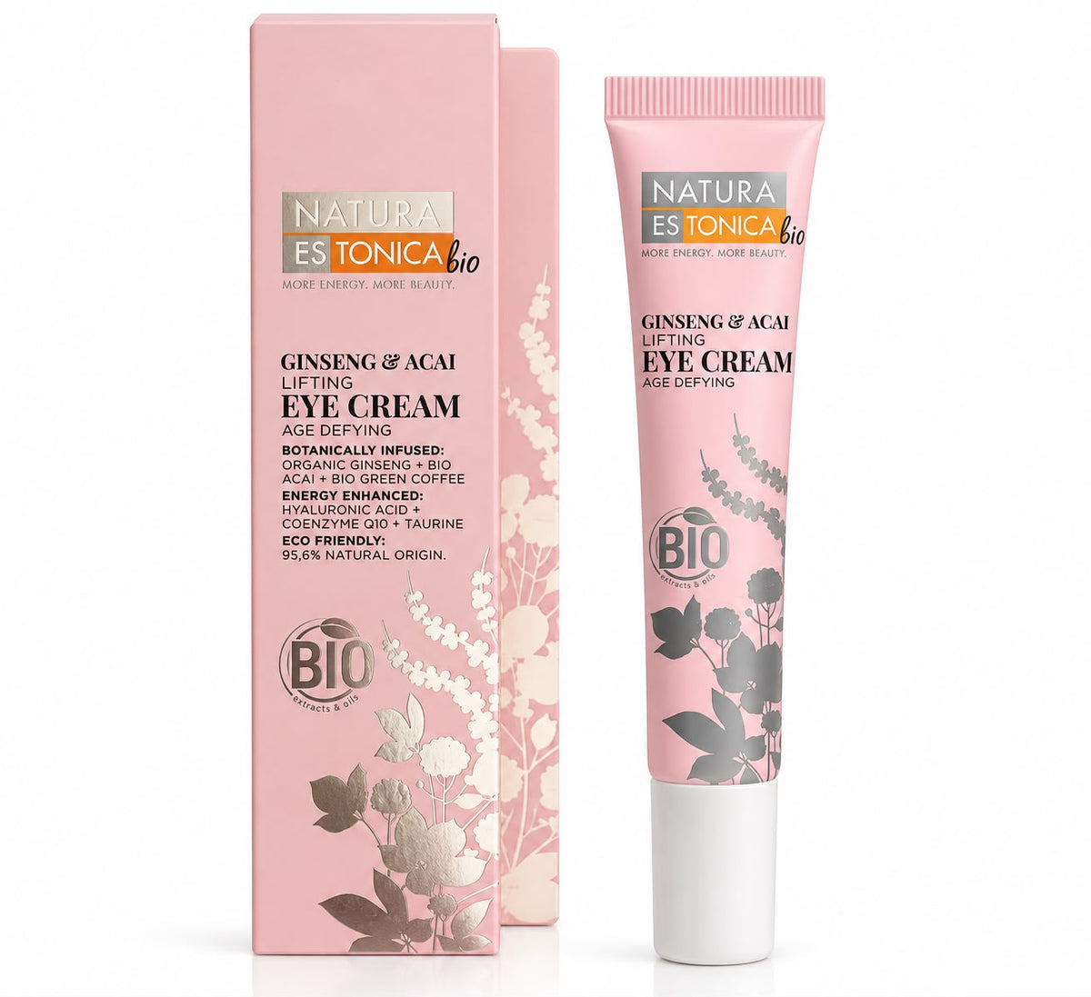 Natura Estonica Bio Ginseng & Acai Lifting Eye Cream – Contorno de Ojos Reafirmante 20 ml