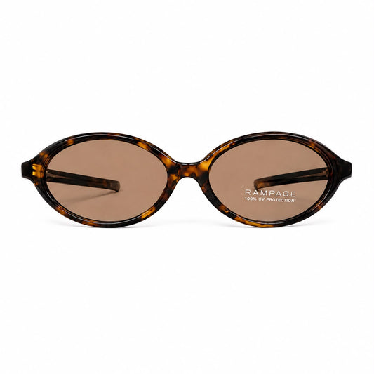 Rampage – Lentes de Sol Ovalados Carey con Lente Marrón