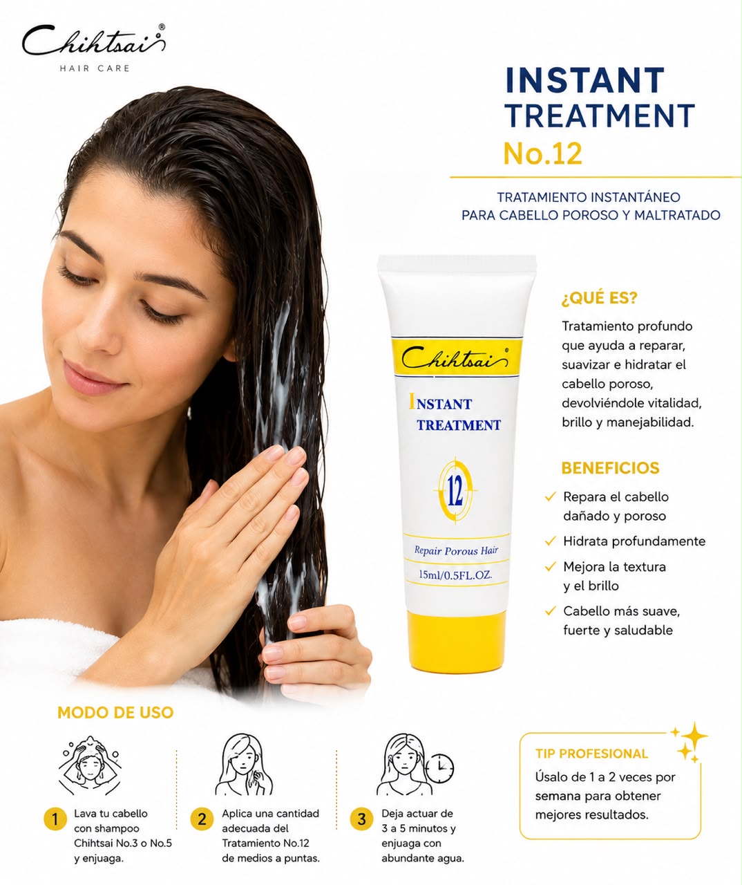 Chihtsai Hair Care Travel Kit – Kit Completo de Cuidado y Reparación Capilar