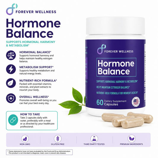 Forever Wellness Hormone Balance – Suplemento Alimenticio para Mujer 60 Cápsulas