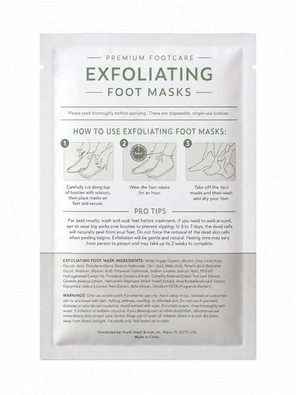 Mascarilla Exfoliante para Pies – Mascarilla Exfoliante Tipo Calcetín