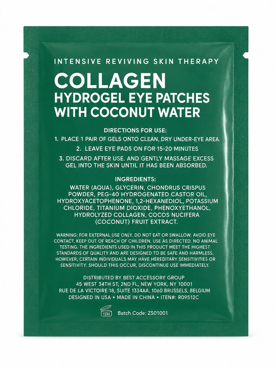 My Beauty Spot – Parches de Hidrogel para el Contorno de Ojos con Colágeno Hidrolizado y Extracto de Coco