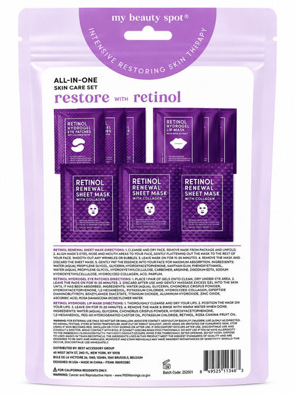 My Beauty Spot Restore – Set de Cuidado Facial con Retinol