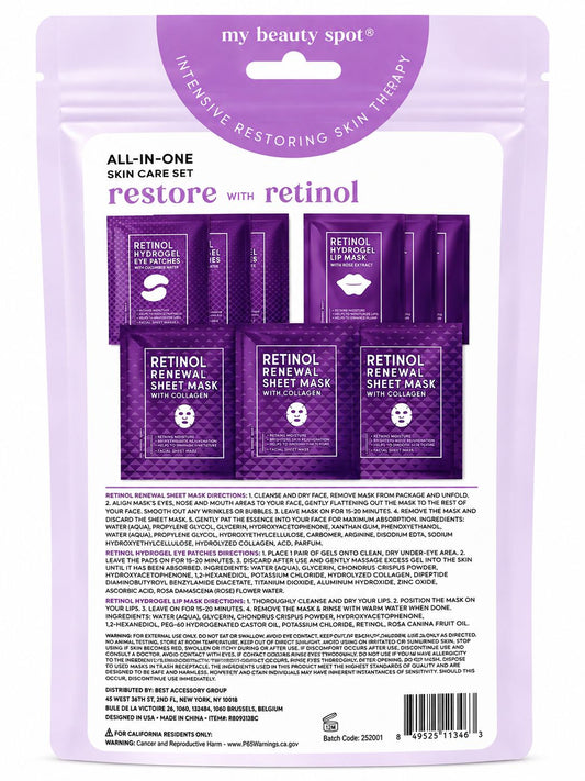 My Beauty Spot Restore – Set de Cuidado Facial con Retinol