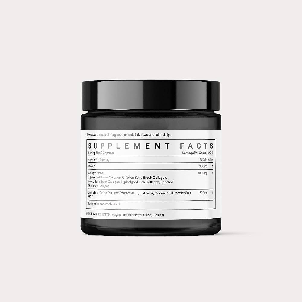 Nurday Collagenic Burn Elite – Suplemento Dietético con 5 Tipos de Colágeno 60 Cápsulas