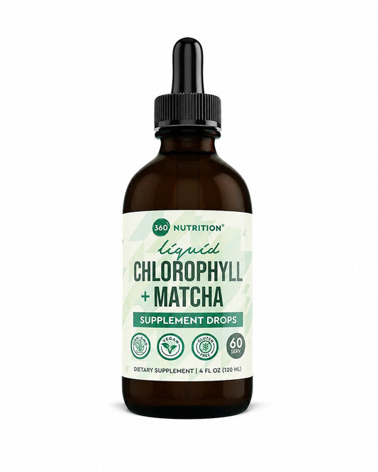 360 Nutrition – Clorofila Líquida + Matcha, 120 ml