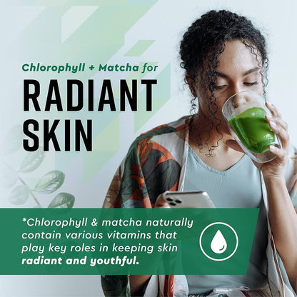 360 Nutrition – Clorofila Líquida + Matcha, 120 ml
