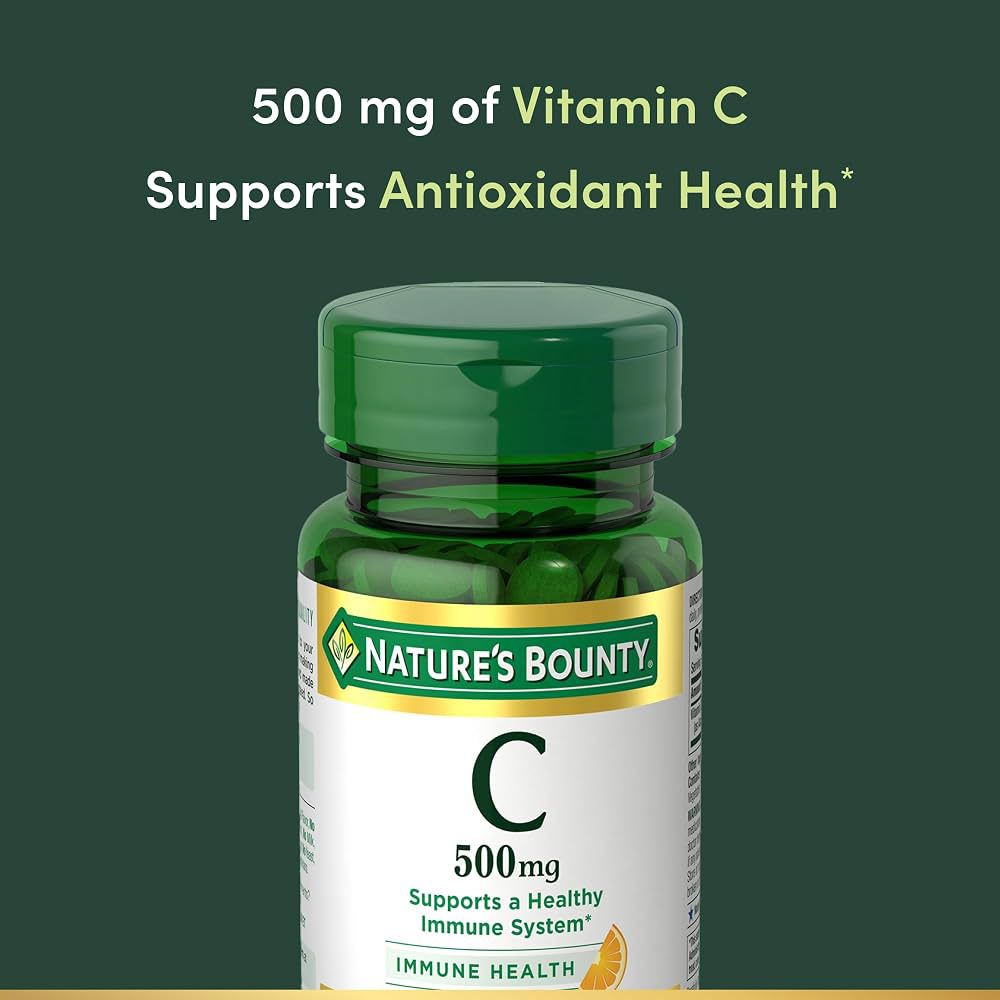 Nature’s Bounty Vitamin C – Suplemento Vitamínico 500 mg 100 Tabletas
