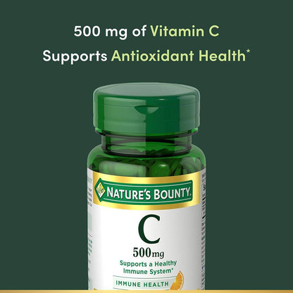 Nature’s Bounty Vitamin C – Suplemento Vitamínico 500 mg 100 Tabletas