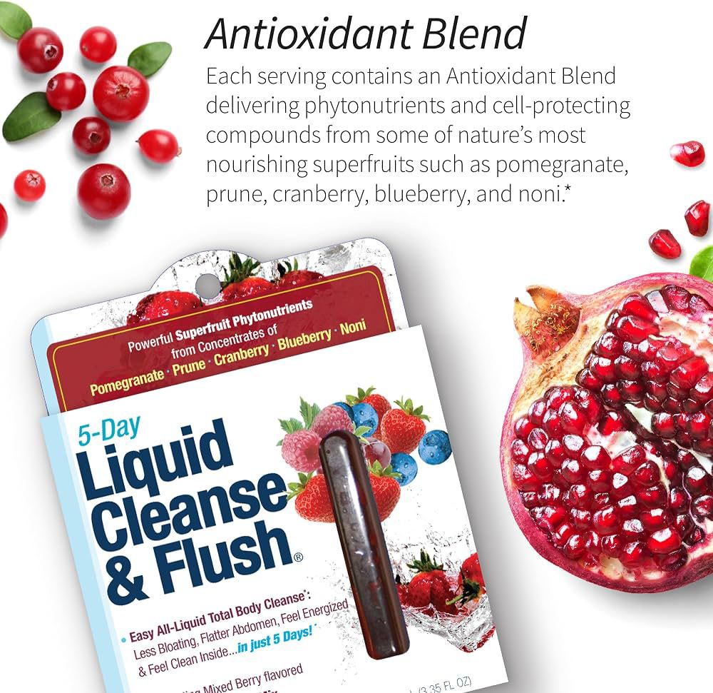 Applied Nutrition 5-Day Liquid Cleanse & Flush – Suplemento Dietético Líquido Sabor Frutos Rojos 100 ml