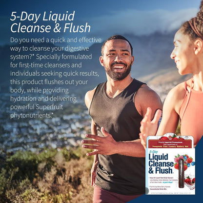 Applied Nutrition 5-Day Liquid Cleanse & Flush – Suplemento Dietético Líquido Sabor Frutos Rojos 100 ml