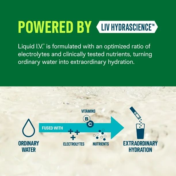 Liquid I.V. Hydration Multiplier +Energy – Mezcla de Electrolitos Sabor Mango Tamarind 6 Sticks