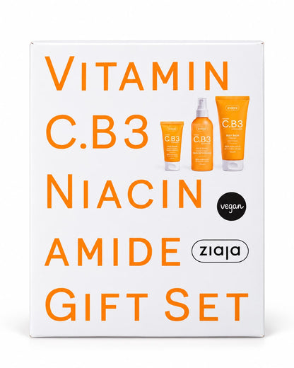 Ziaja Vitamin C.B3 Niacinamide – Set de Cuidado Facial y Corporal de 3 Productos