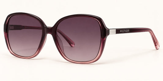Tommy Hilfiger – Lentes de Sol Oversized Borgoña con Lente Degradado