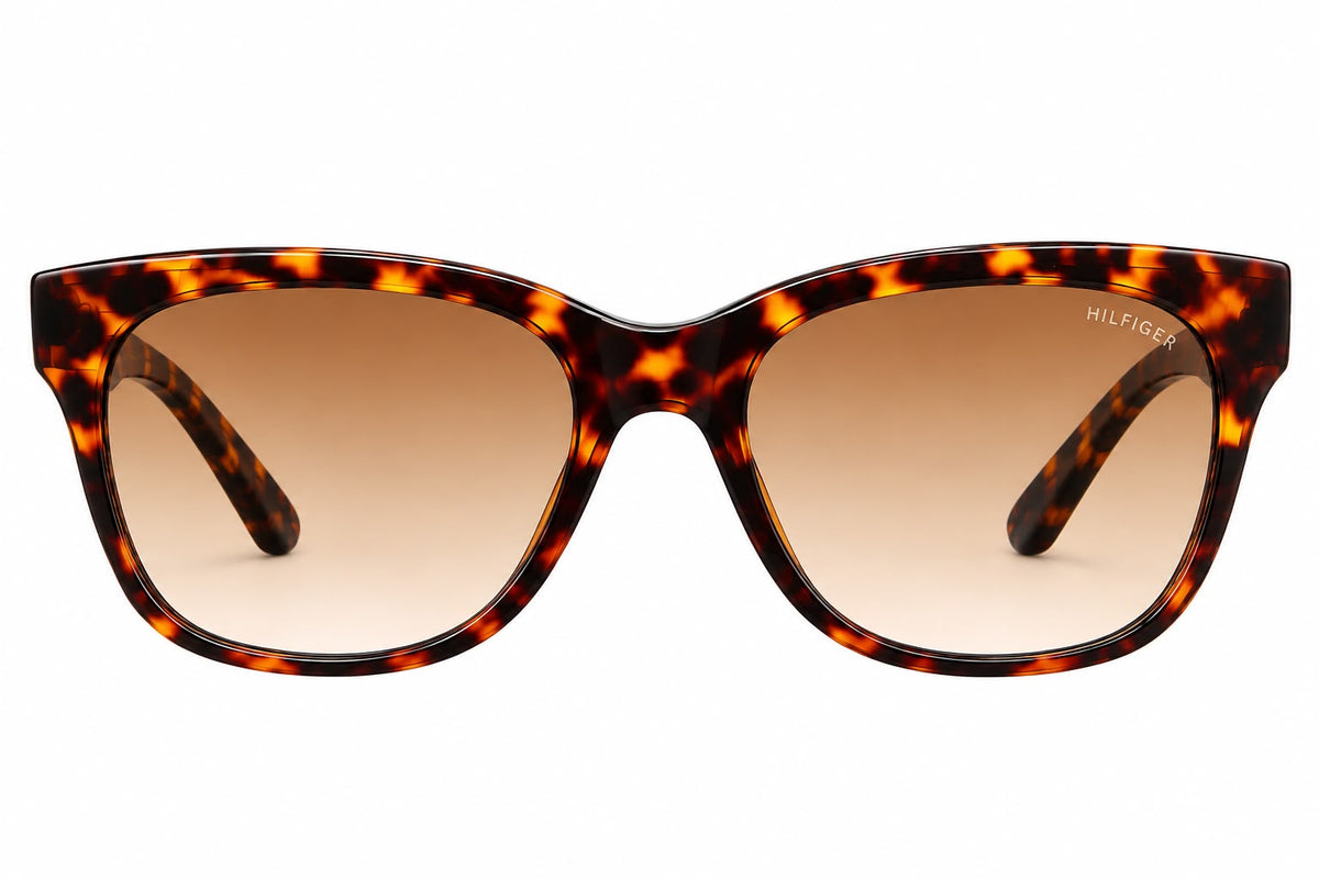 Tommy Hilfiger – Lentes de Sol Carey Cat-Eye con Lente Marrón Degradado