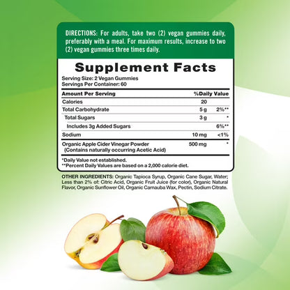 Nature's Truth – Gomitas de Vinagre de Manzana Orgánico 120 g