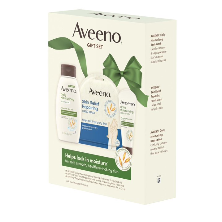 Aveeno Daily Moisture Skin Care Gift Set for Dry Skin