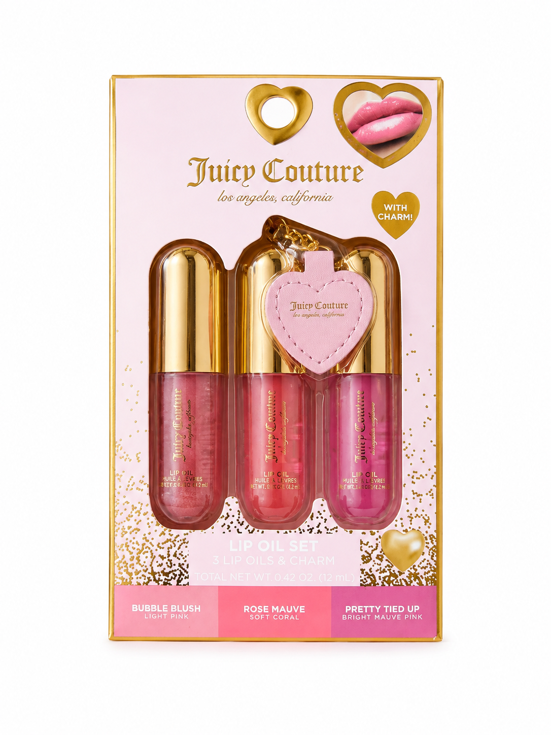 Juicy Couture – Set de 3 Aceites Labiales con Charm