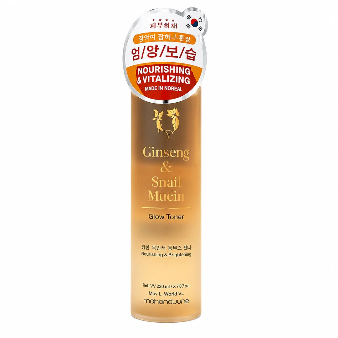 MONTNATURE Ginseng & Snail Mucin Glow Toner